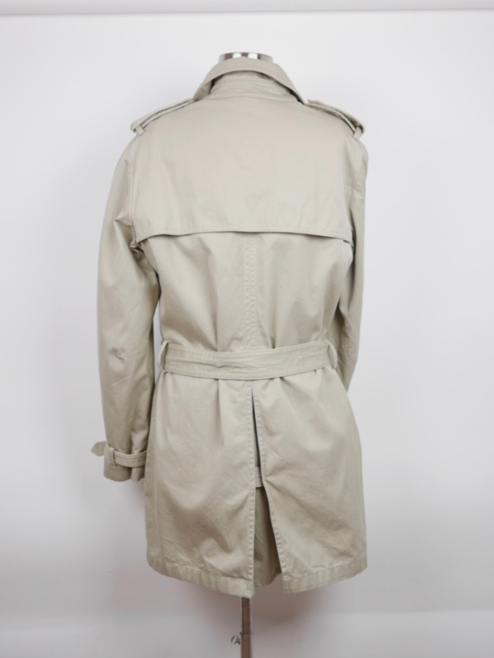 Banana Republic Classic Beige Cotton Trench Coat - Women’s S - Picture 5 of 11